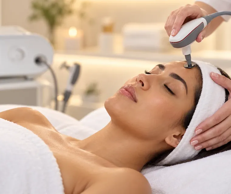 INDIBA facial con electrodo real